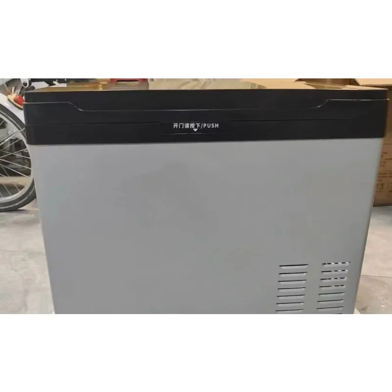 Portable Solar Compressor Cooler Box, 12V Car & 220V Household Dual Use Camping Refrigerator Freezer