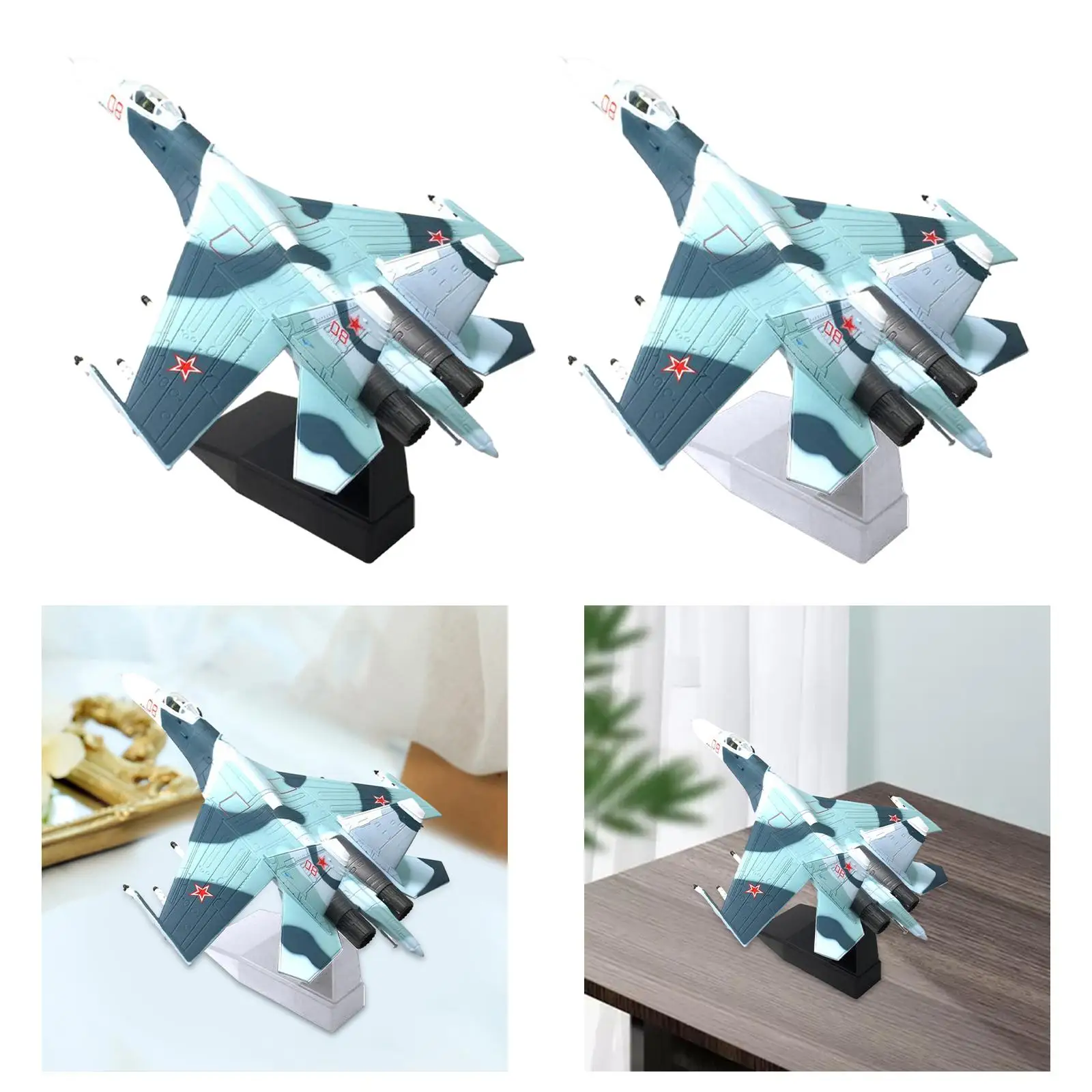 

1:100 Attack Fighter Model Ornament Miniature Toys for Bar Office Bookshelf