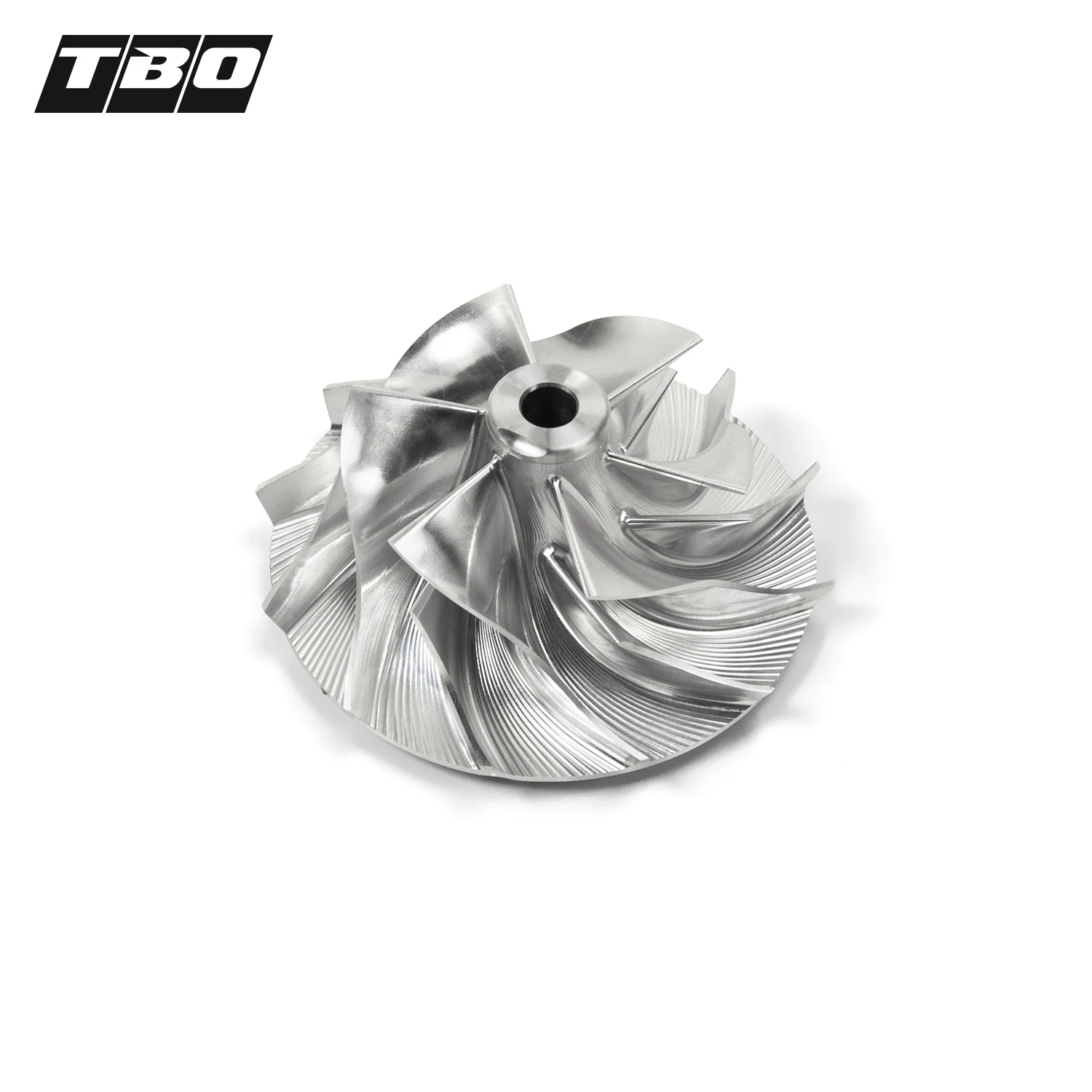 

GT Series Turbo Billet Forged Compressor Wheel Billet 38.5x52mm 6+6 Forward Rotation 5-AXIS CNC Machine