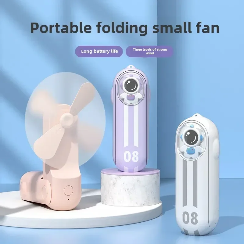 

USB rechargeable mini fan, portable folding handheld fan, creative pocket practical fan for outdoor use Hvac tools Duct fan