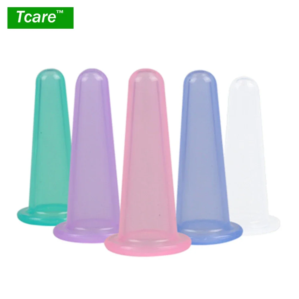 Tcare 1 Piece New Small Face Cups Anti Cellulite Vacuum Silicone Massage Cupping Cups 3.7cm * 8cm Face and Back  Health Care