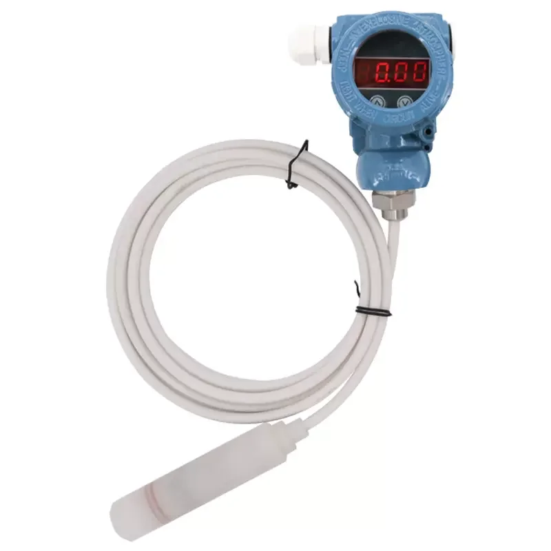 PTFE Anti-corrosion Type Submersible Liquid Level Transmitter Hydrostatic tank Pressure Level Sensor