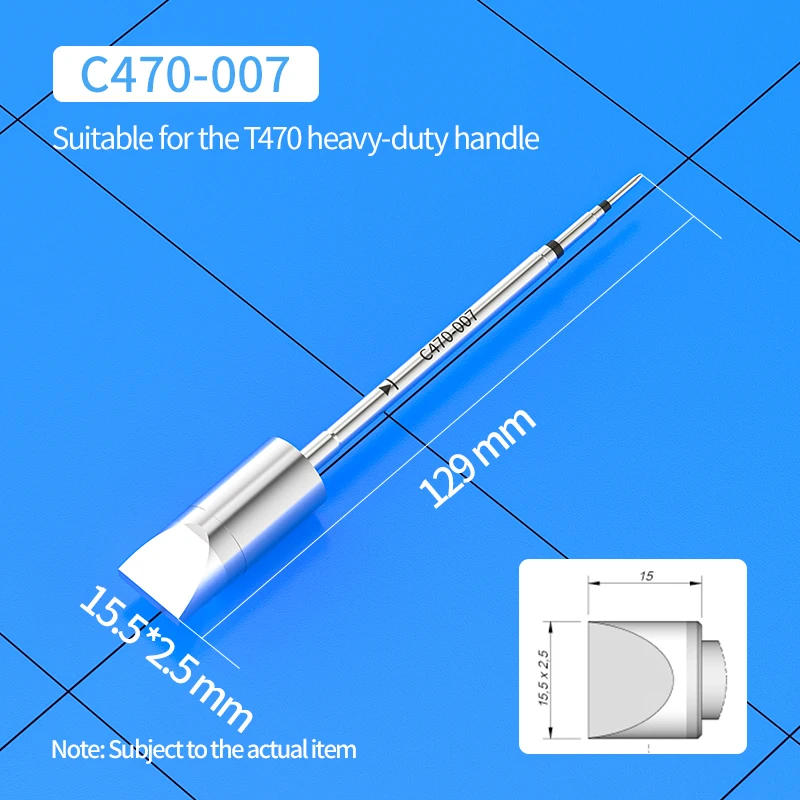 

C470 Soldering Tip C470-002 C470-014 019 003 061 006 007 12DK 15DK 021 056 061 Soldering Tip Compatible with JBC T470HD handles