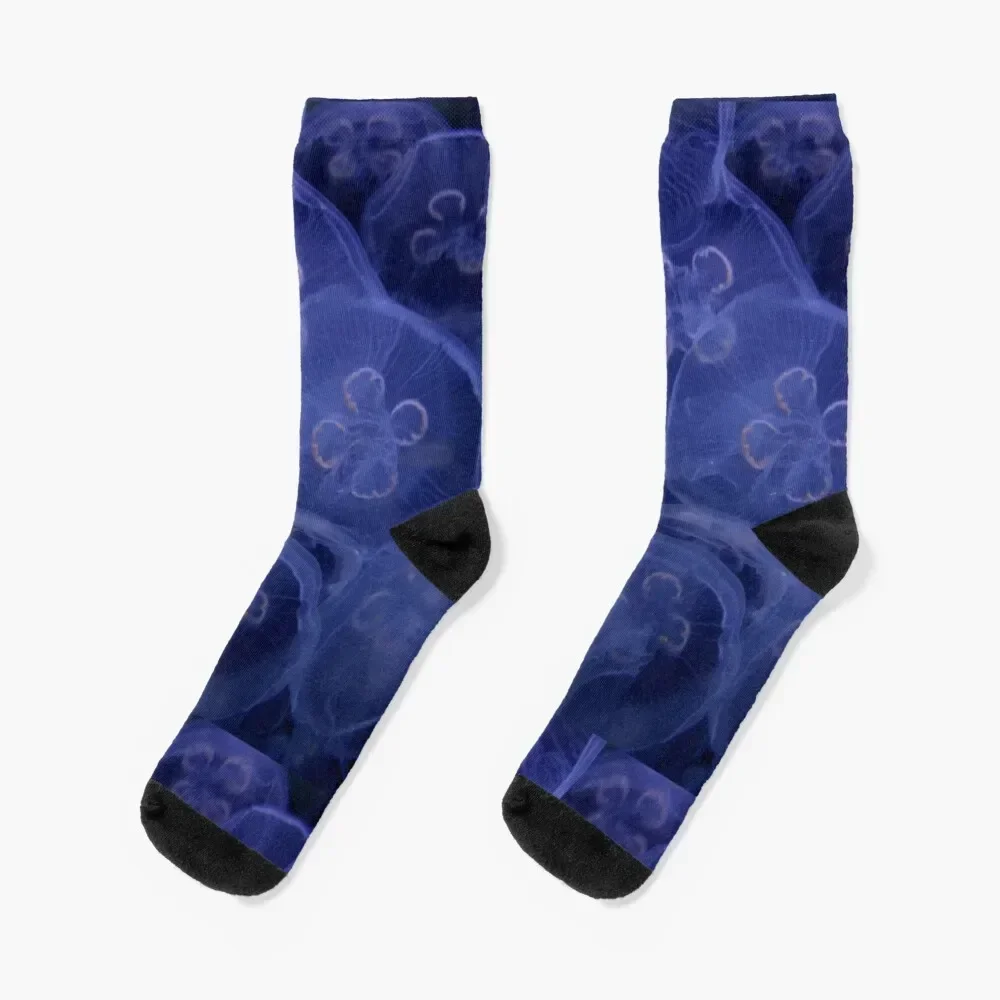 Jelly Fish Joy Socks Stockings with print warm winter soccer anti-slip Designer Man Socks Women's