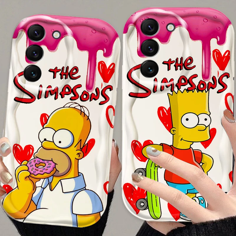 

Disney The Simpsons Bart For Samsung S24 S23 S21 S20 Ultra Plus FE A73 A72 A71 A51 A31 A05S A05 A04 5G Wave Oil Soft Phone Case
