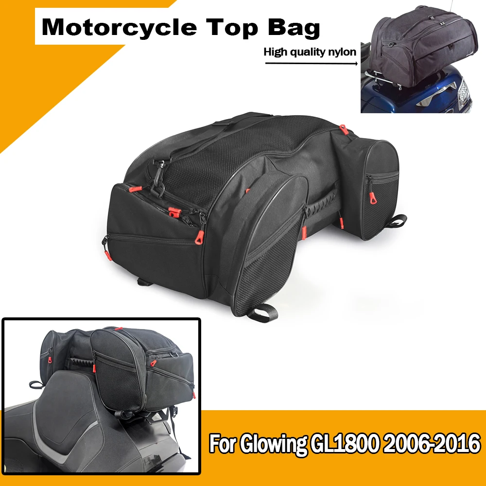 

New Motorcycle Accessories Rear Tail Top bag Luggage case storage Saddlebag bag For Honda Goldwing GL1800 GL 1800 2006-2016