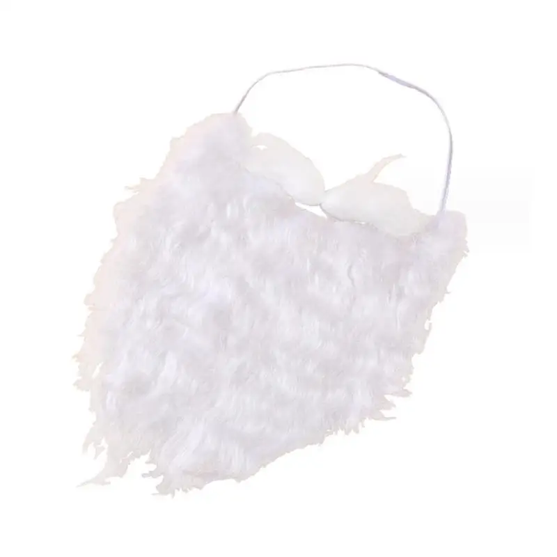 39BD Funny Santa Beard White Fake Beard for Teens Adults Santa Beard Dress up