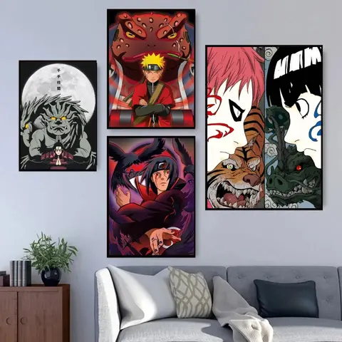 일본 애니메이션 나루토 Uchiha Itachi HD 포스터 장식 그림 캔버스 회화 홈 거실 벽 장식 휴일 선물 일본 애니메이션 나루토 Uchiha Itachi HD 포스터 장식 그림 캔버스 회화 홈 거실 벽 장식 휴일 선물