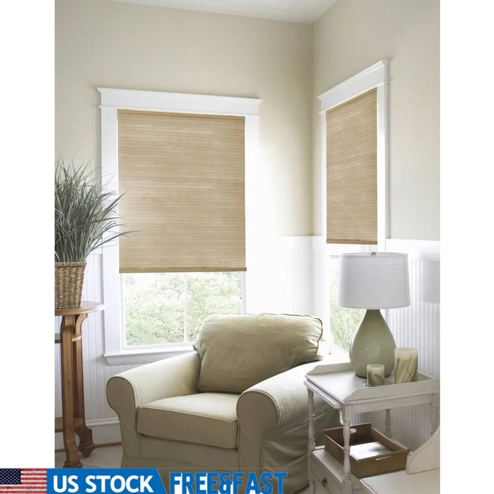 

Cordless Light Filtering Cellular Shade Indoor Privacy Energy Efficient Honeycomb Insulation Easy Lift Safe Kids Pets Hardware