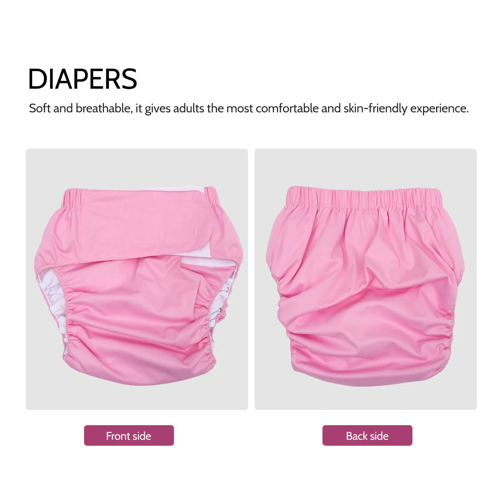 Couche-culotte en tissu imperméable réglable, 1 pièce, pour adultes et personnes âgées, absorbant, réutilisable, lit d'incontinence, siège de fauteuil roulant