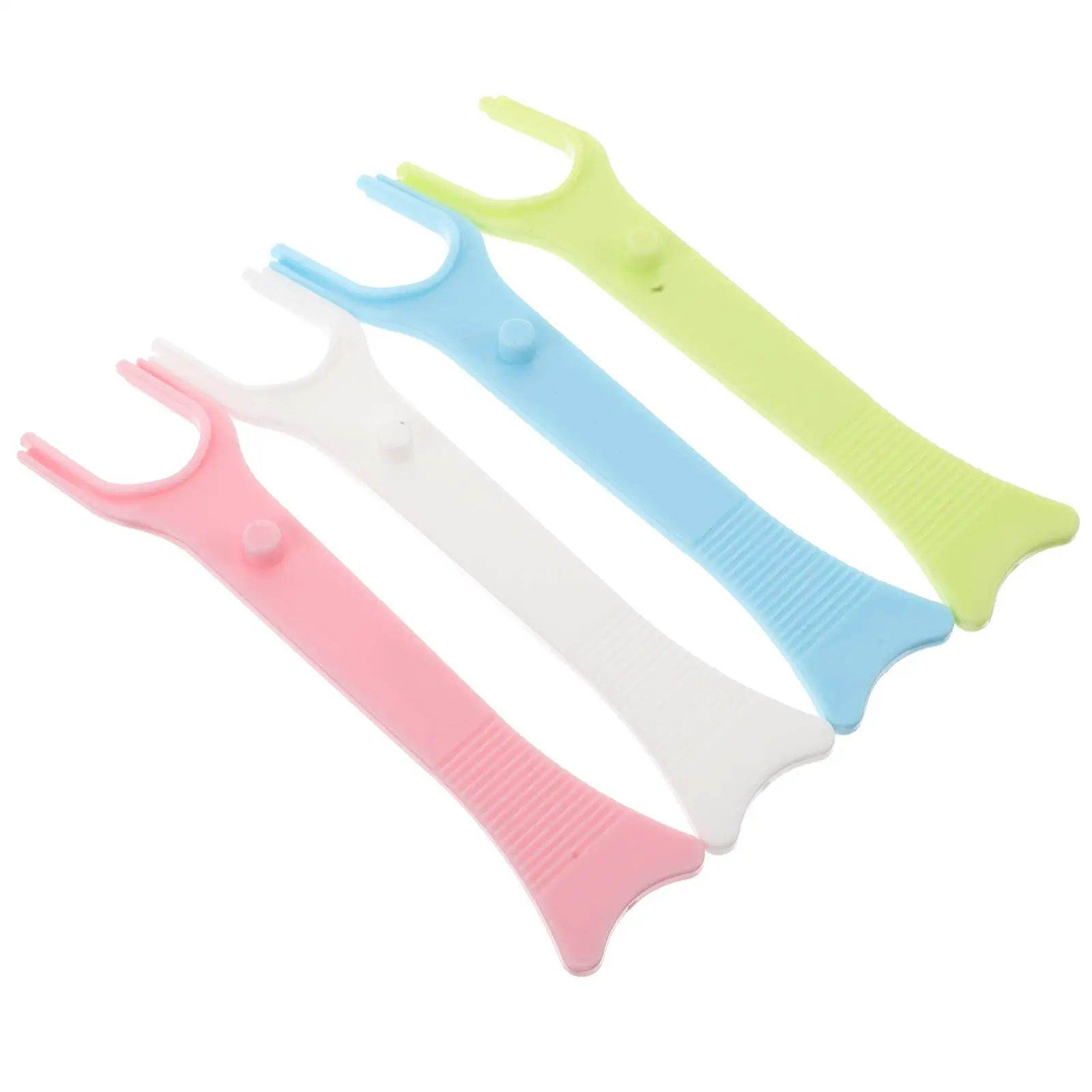 

4 Pcs Dental Floss Holder Toothbrush Dispenser Popup Shelf Reusable H le Portable Flat Wire Teeth Floss Spool al Y