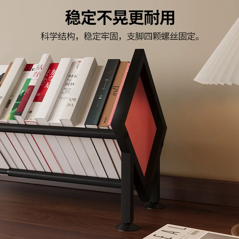 Retractable Desktop Small Bookshelf Office Study Storage Rack Student Dormitory Desk Organizer Holder for Sorting Books