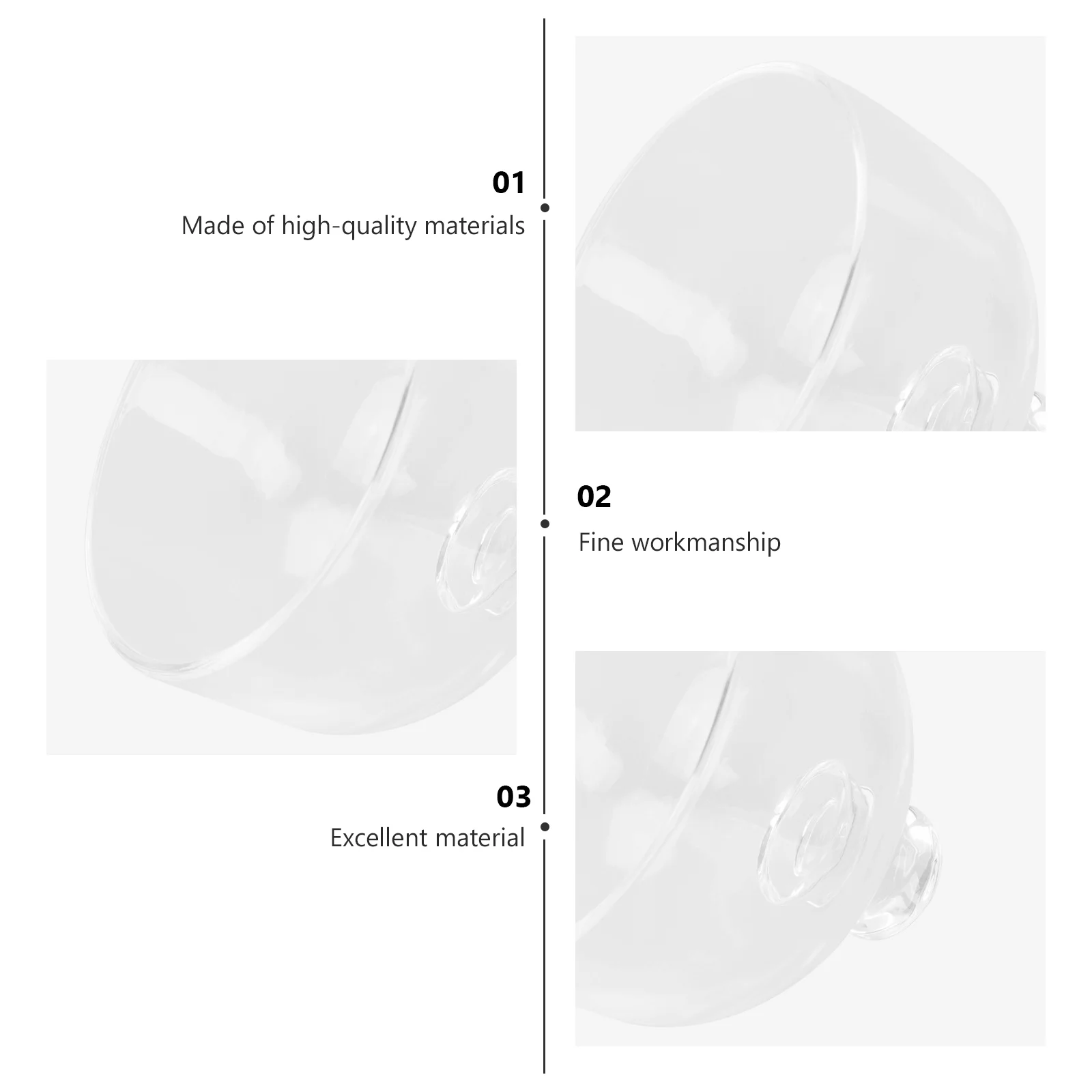 

2Pcs Glass Cake Cover Transparent Dessert Display Tool Sturdy Easy to Clean Glass Cake Cover Display Tool for Food