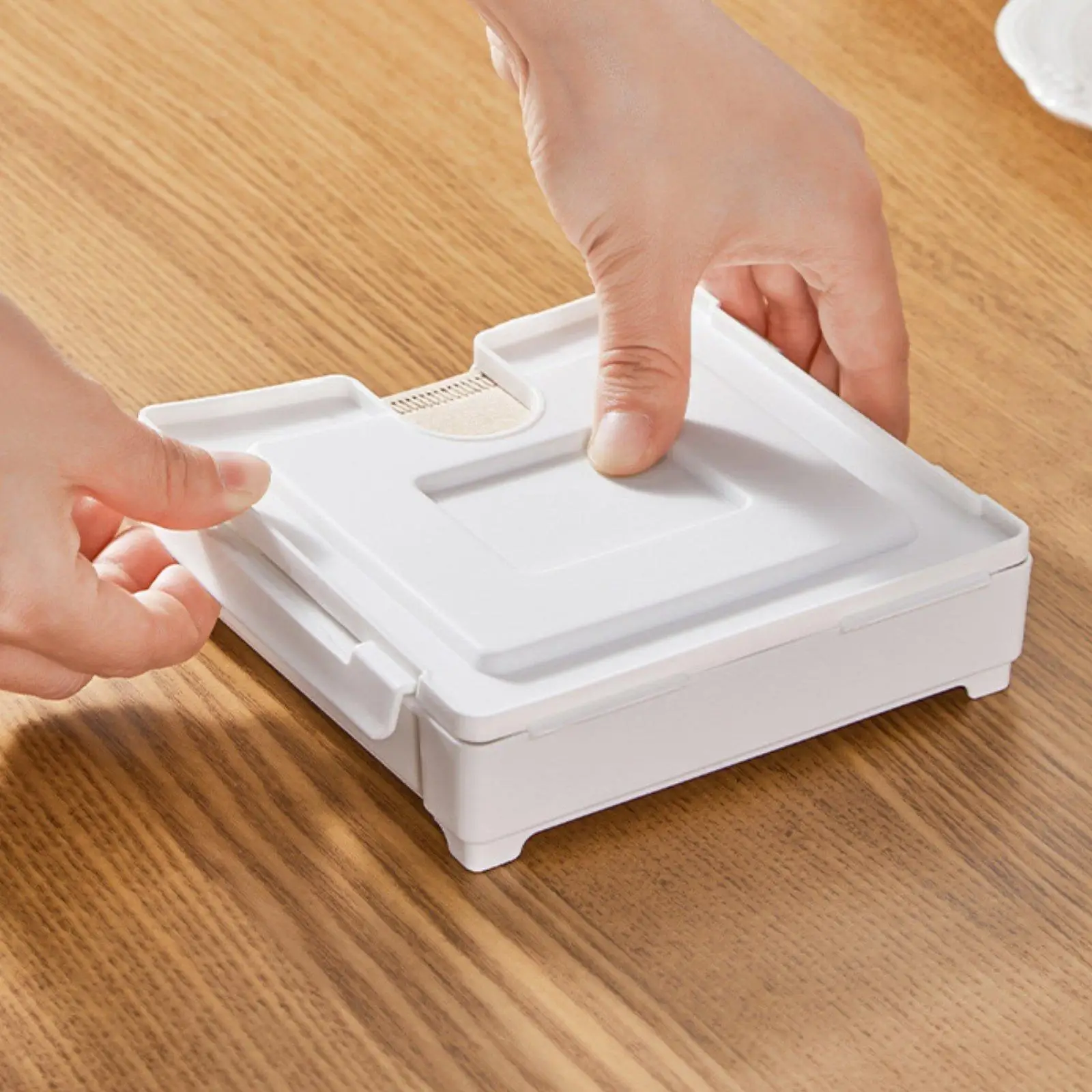 5xStrainer Paper Dispenser Japanese Strainer Paper Storage Box Dust-Resistant Kitchen Organizer for Home Cafe, Office Pantry