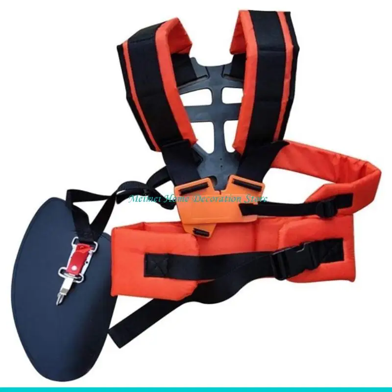 

H7BF Двойное плечо для ремня W-образной формы, удобный триммер, экономящий трудозатраты, с мягкой подкладкой B