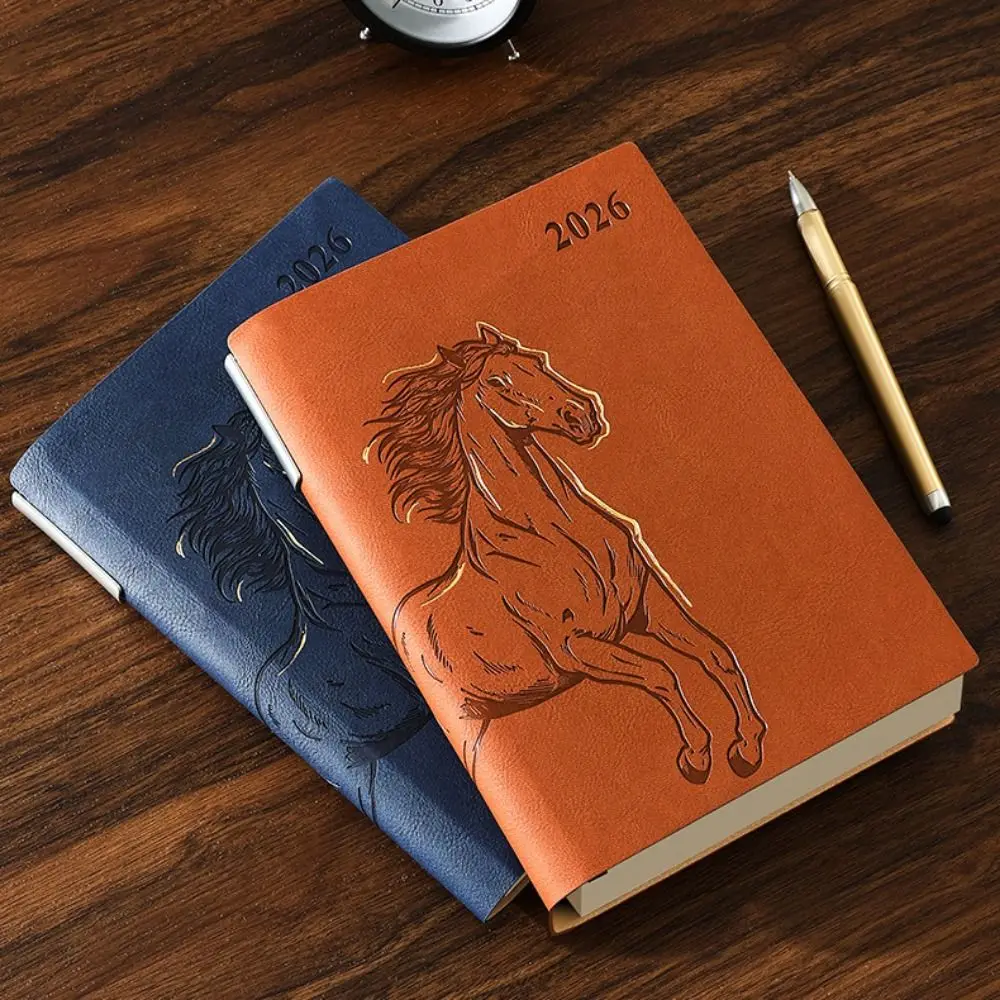 

365 Days Per Day 2026 Schedule Notepad Year of The Horse One Page Plan Book a5 Agenda Planning Notebook Efficiency Thickened