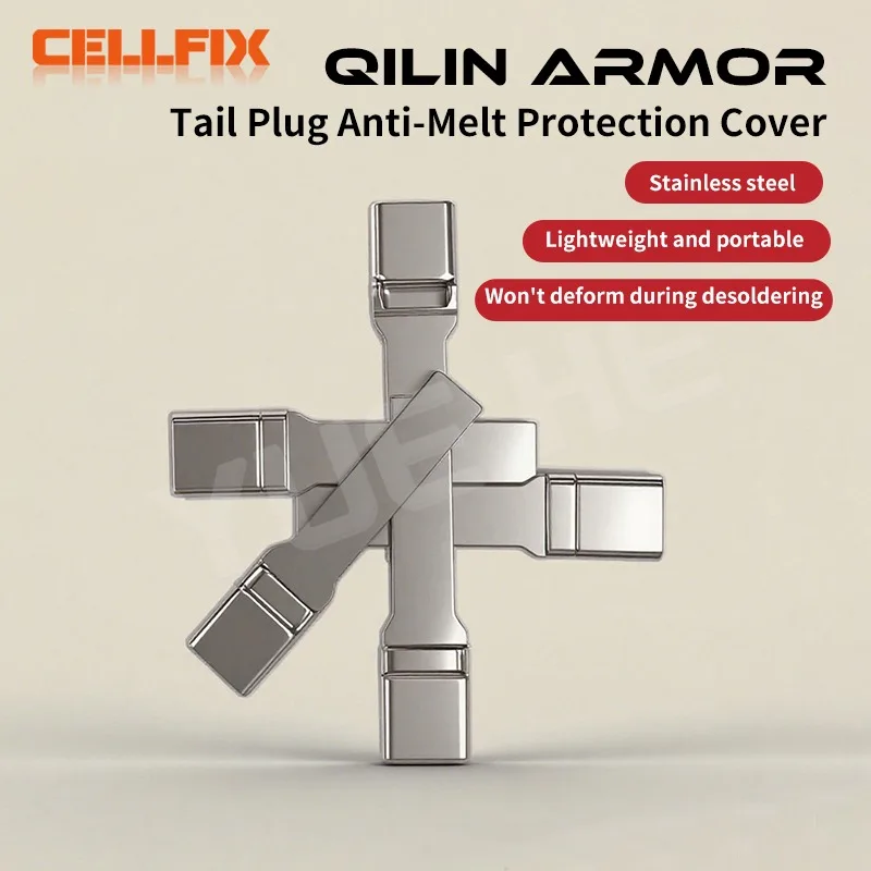 

YCS Mr.Yang 5Pcs Kirin Armor Phone Tail Plug Covers Anti-Melting No Deformation for Disassembly Welding Repair Tools