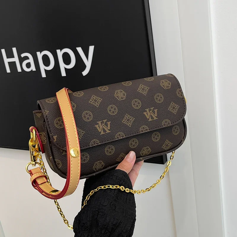 

Luxury Solid Color Clutch Bag Vintage Paris Fashion Crossbody Handbag Minimalist Designer Leather Tote For Casual Women