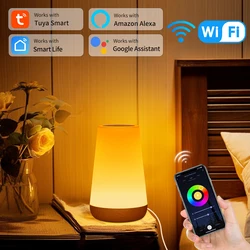 Tuya Smart WiFi Night Light Works with Alexa Google Assistant 5V USB LED Table Lamp Bedside Bedroom Decor Night Atmosphere Lamp