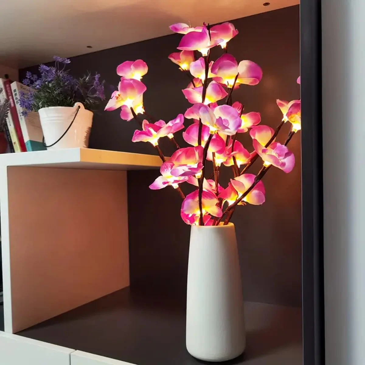 1PC Phalaenopsis Tree Light Decoration String Lights Battery Operated Fairy Light For Home Bedroom Room Party Wedding Decoration