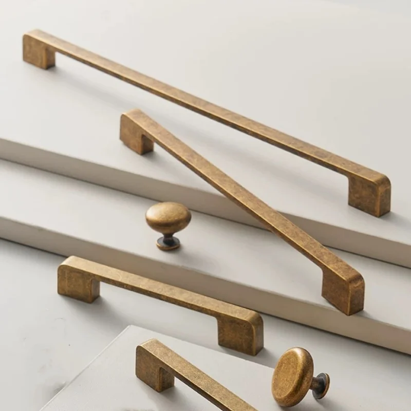 Antique Kitchen Cabinet Storage Handles Wardrobe Closet Drawer Knobs Solid Cabinet Door Knobs and Handles Furniture Handles