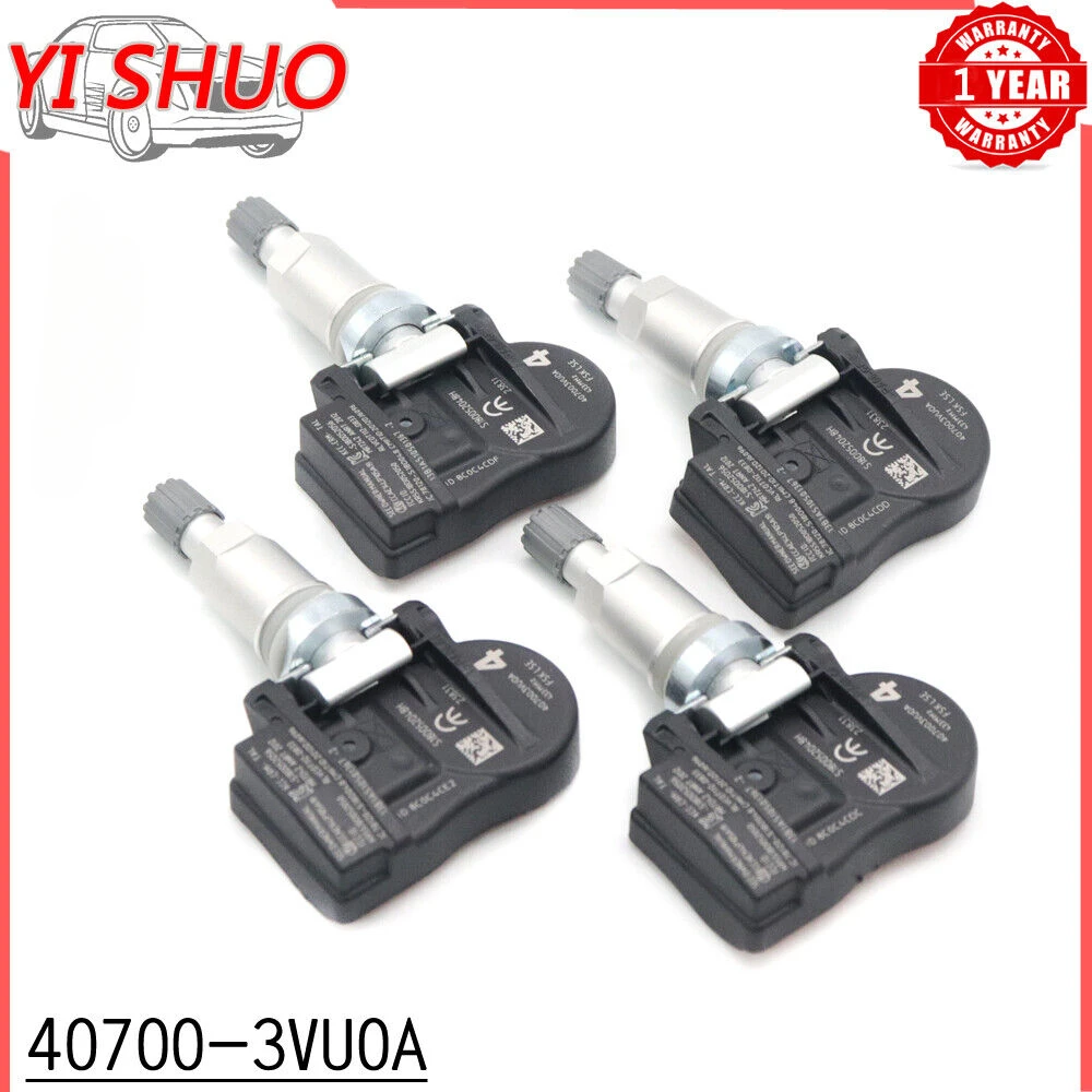 

40700-3VU0A 1/4pcs TPMS Tire Pressure Monitor Sensor For Nissan Rogue NOTE QASHQAI TIIDA Hatchback X-T Renault ESPACE V KOLEOS