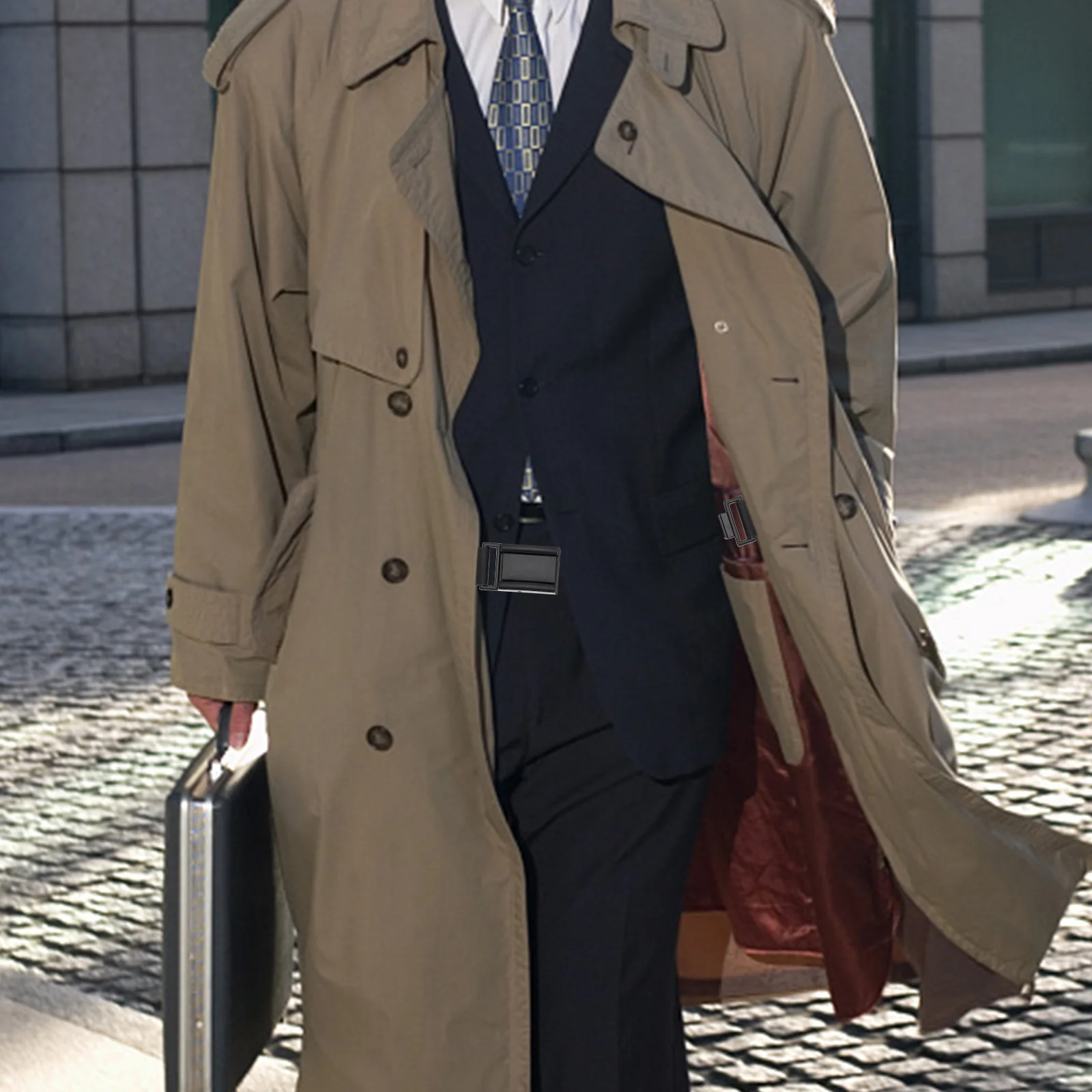 

2Pcs Metal Fixing Belt Buckle Artificial for Windbreaker Coat Bag Closure DIY Clothing Accessories Toggle Clasps