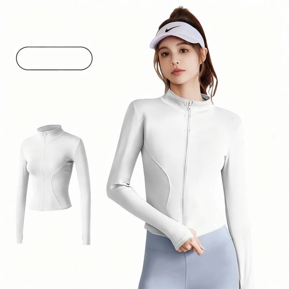 Professional Yoga Jacket Women Athletic Wear Quick Dry Slim Fit Running Shirt Sport Gym Training Coat Exercise Clothing