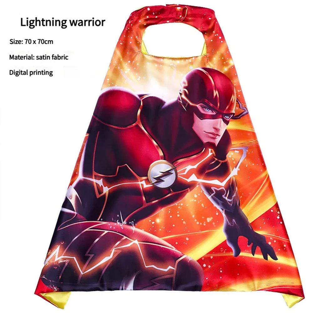 어린이 슈퍼 히어로 케이프 의상 어린이를위한 드레스 업 망토 생일 파티 할로윈 코스프레 모험 놀이 역할 놀이 판타지 선물