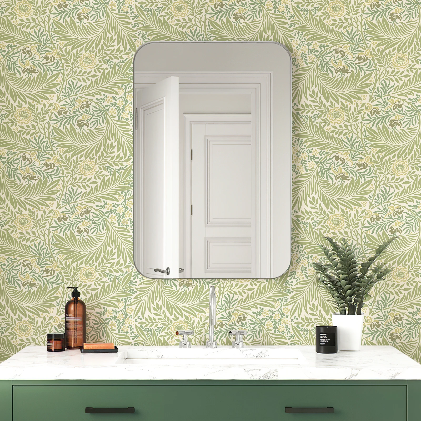 Zielone liście Kwiatowa tapeta – Herbal Wallpaper recenzja i cena