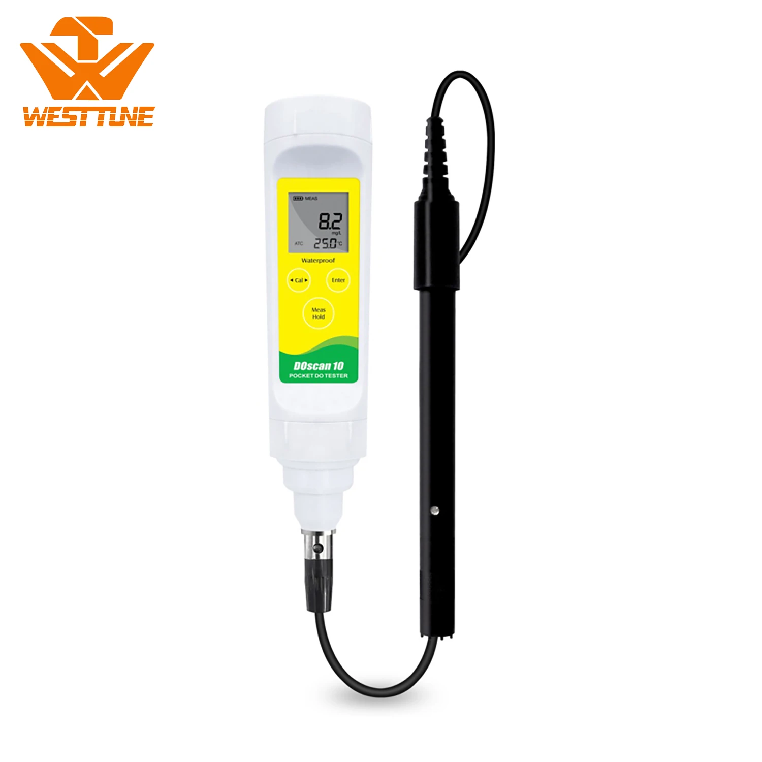Misuratore di ossigeno disciolto portatile e analizzatore Tester di qualità dell'acqua Misuratore digitale