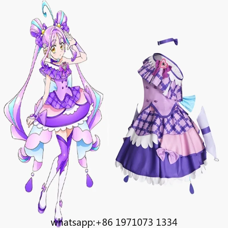 2025 You and Idol Precure Cure Wink Cosplay Cure Kyun Shigure Kokoro Costume Lolita Dress Halloween Uniform Anime Outfit Woman