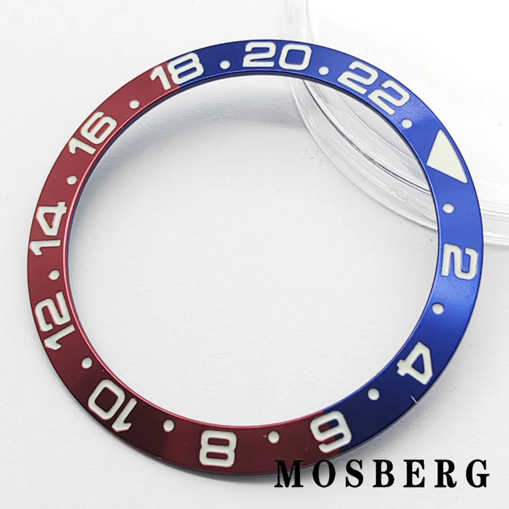 38 مللي متر ساعة سيراميك الحافة الأخضر مضيئة إدراج قطر 38 مللي متر * 30.5 مللي متر الساعات حلقة صالح 40 مللي متر ساعة اكسسوارات أجزاء