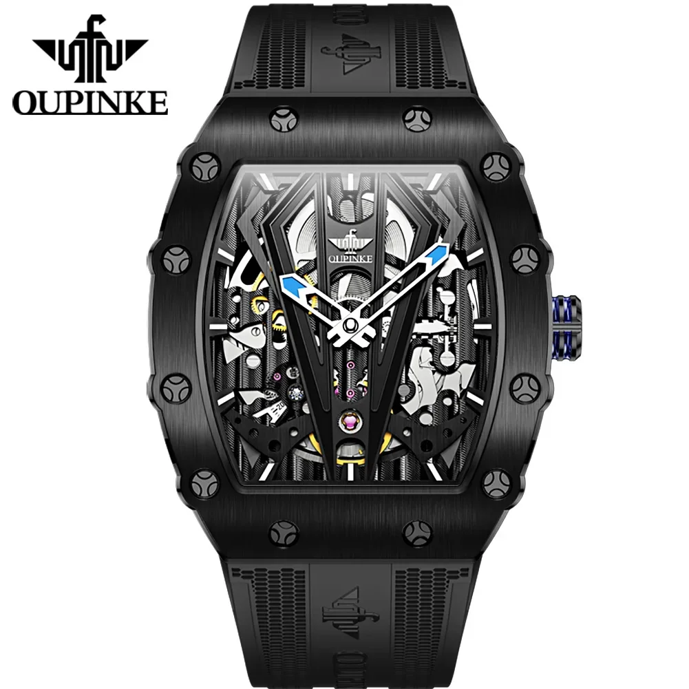 

3179 Square Case Men Mechanical Watches Luxury Tourbillon Waterproof Mans Automatic Watch