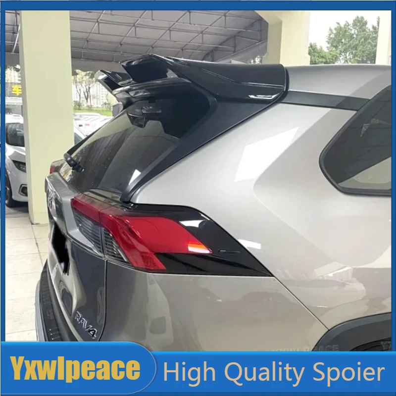 

For Toyota RAV4 2020 2021 2022 Spoiler High Quality ABS Material Big Style Rear Roof Spoiler Trunk Wing Body Kit Accessories