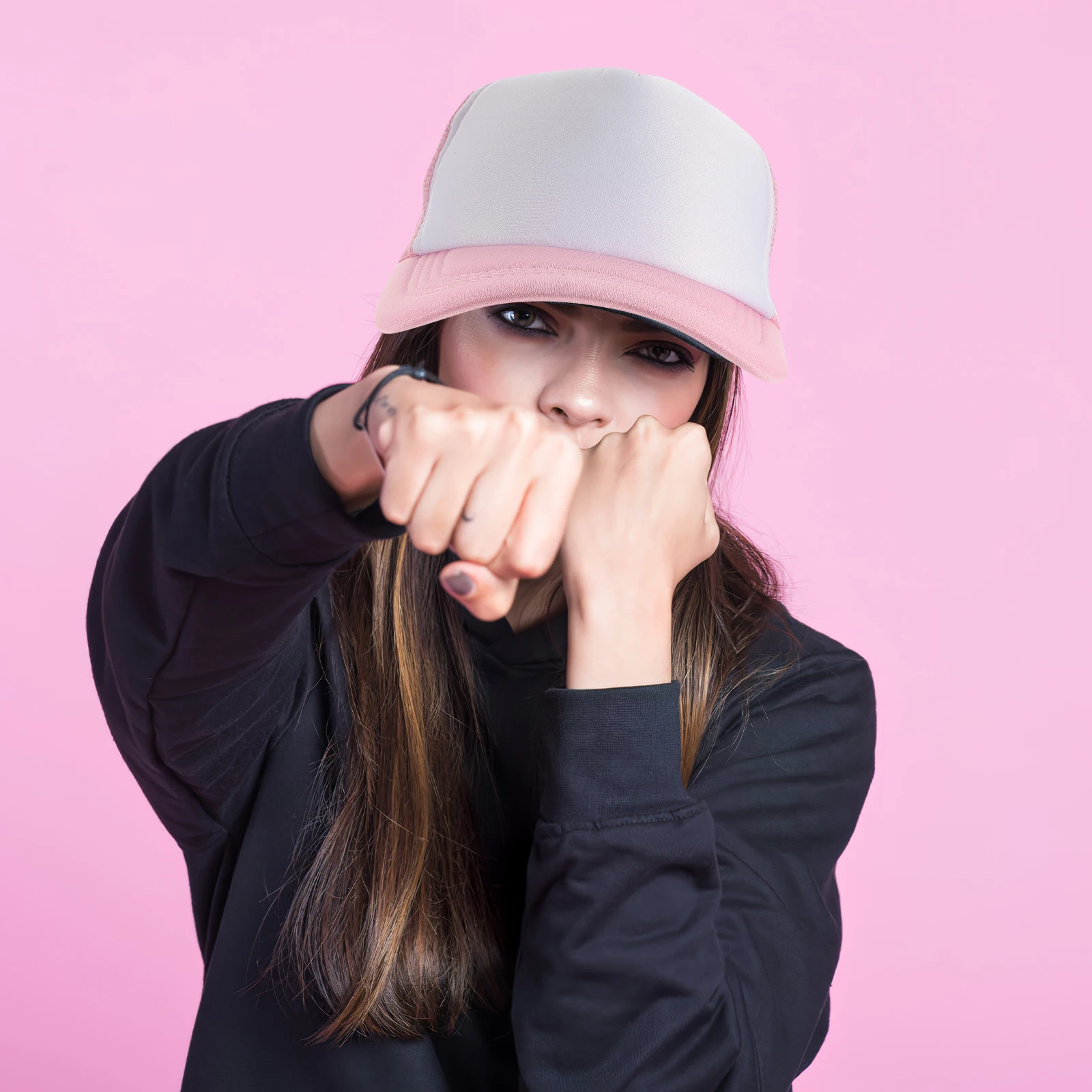 

10pcs Blank Mesh Baseball Cap Unisex Diy Sublimation Hat Heat Transfer Lightweight Breathable Outdoor Sports Cap For Men Women