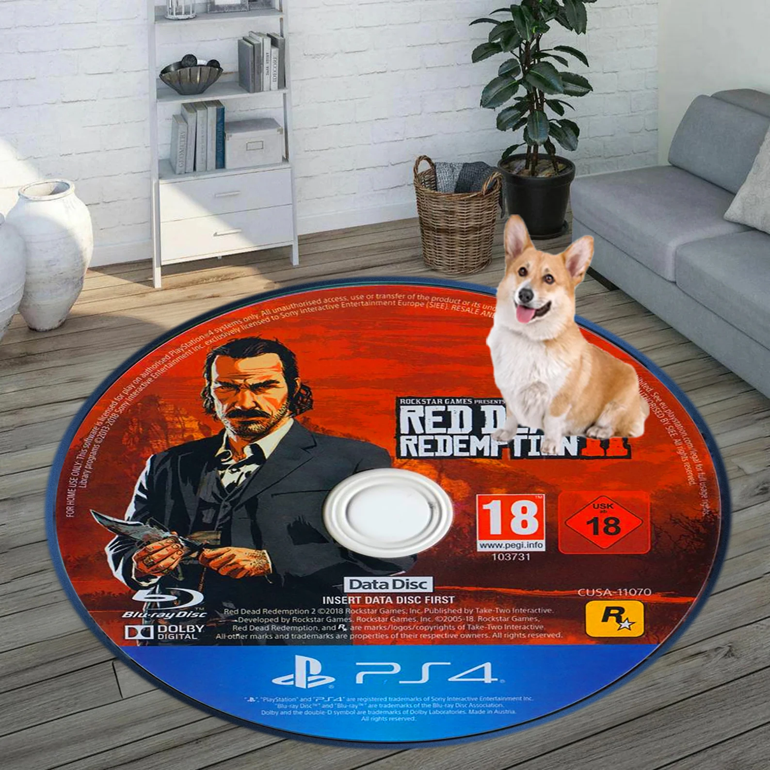 Creative CD game rug living room with large area covered sofa, coffee table mat, entrance door mat  carpets for living room
