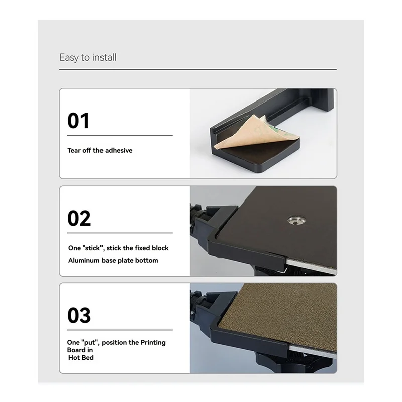 

Hotbed Printing Plate Positioning Block For Elegoo Neptune 4, KP3S, KLP1 V1 V2 - Alignment Tool For 3D Printers