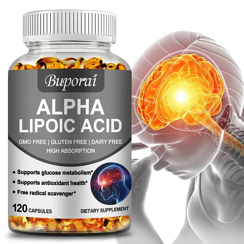 Alpha Lipoic Acid - Supports Brain and Heart Health, Improves Cognitive Function, and Relaxes Nerves