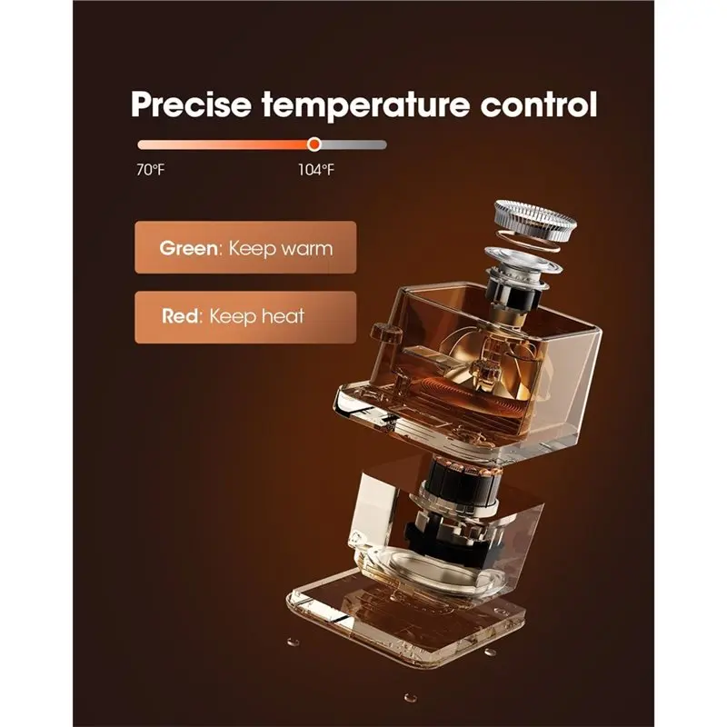 scalda-impasto-per-lievito-naturale-efficiente-1-°-termostato-di-precisione-f-70-104-°-f-funzione-di-bagno-d'acqua-timer-da-198-ore-presa-di-corrente-americana