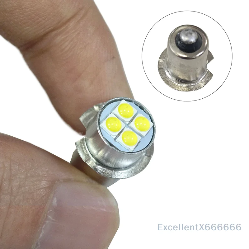 4W P13.5s High Brightness LED Indicator Bulb 10-60V White Miniature Light for Torch Flashlight Bicycle Work Lamp Replacement