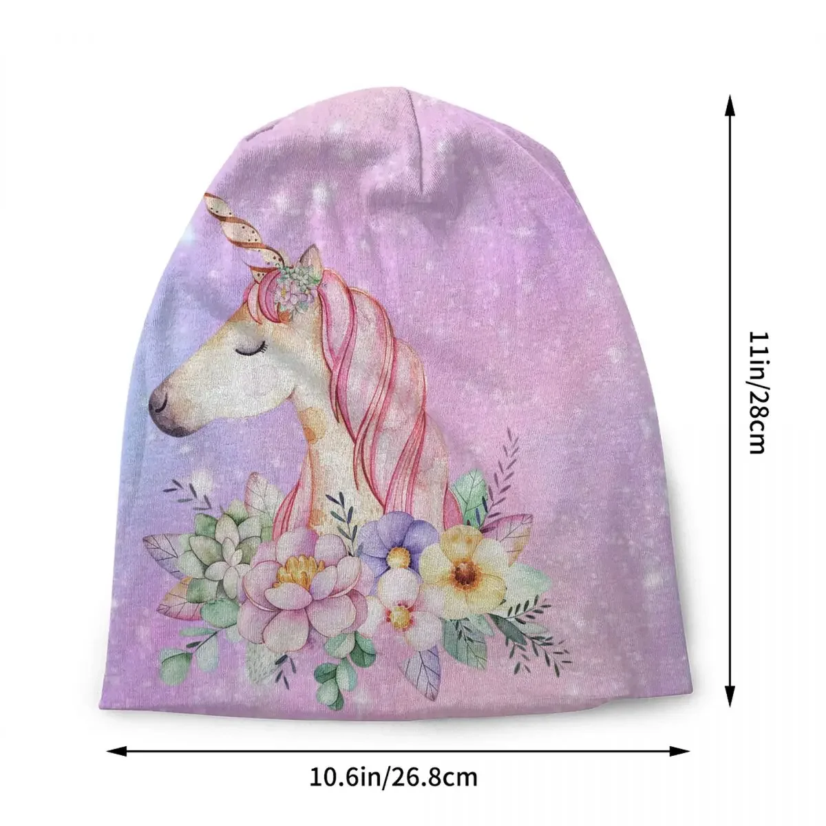 Gorros de unicornio de dibujos animados bonitos, gorros de moda de invierno cálidos para hombres y mujeres, gorro de punto, gorros Unisex para adultos