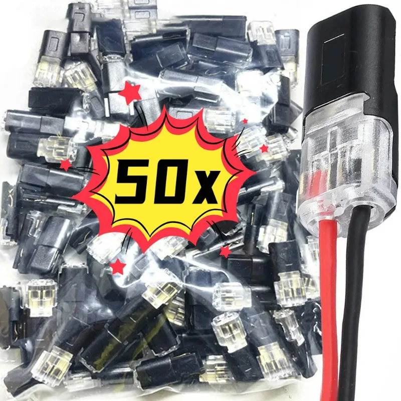 2 Pin Way Plug Car Waterproof Electrical Connector Wire Cable Automotive 1/5/10/20/30/50 Pieces/set