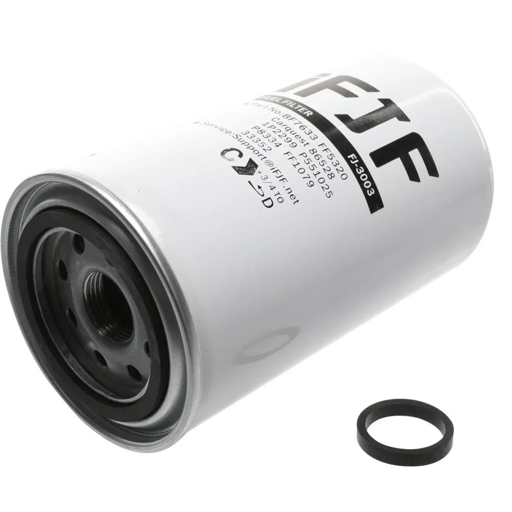 Spin-On Fuel Filter for Caterpillar Chevrolet Ford GMC Cummins Engines Replace OEM BF7633 FF5320 4940647 FF5636