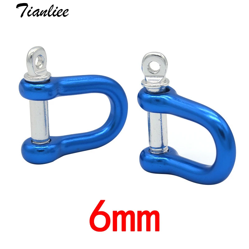 D-ring High Strength Aluminum Shackles Carabiner Accessories Hanging Hooks Paracord Buckle Quick Release Twist Metal Fittings