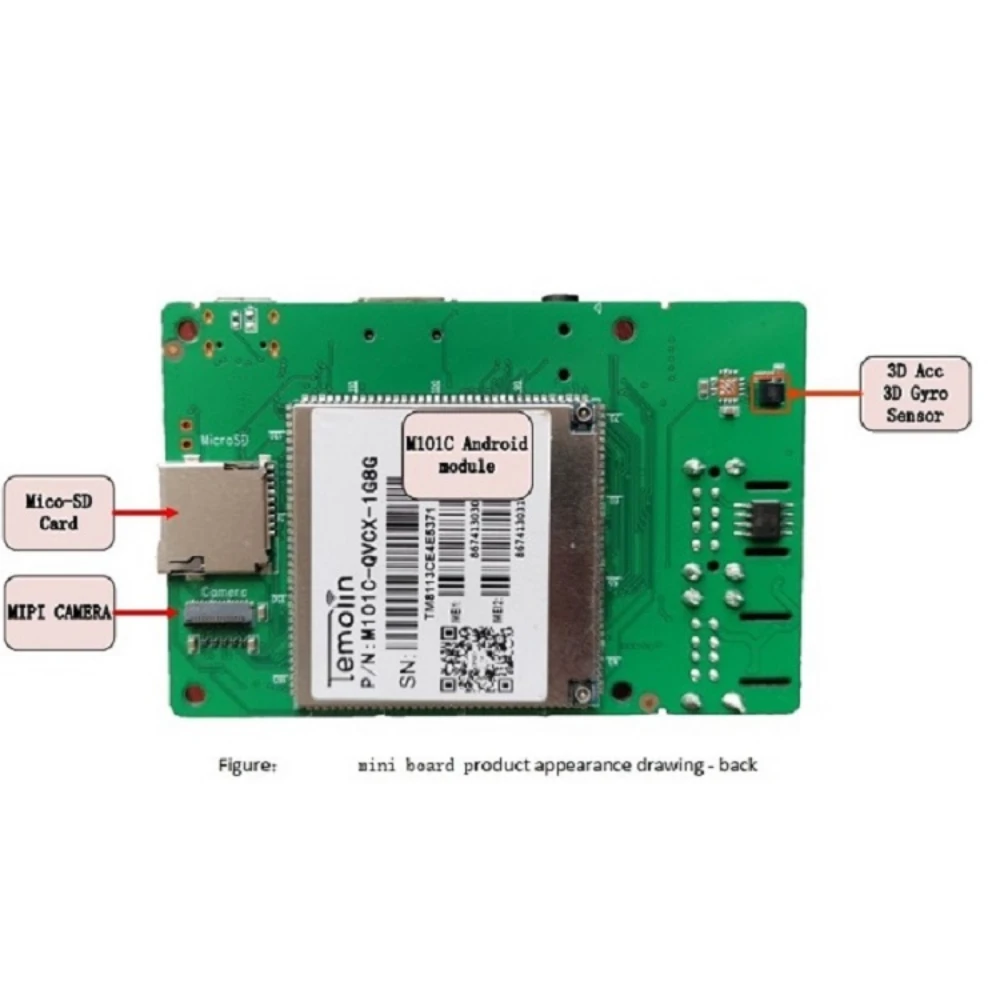 

Android 9 industrial control board mini computing host ARM quad core motherboard 4GLTE full network communication card size