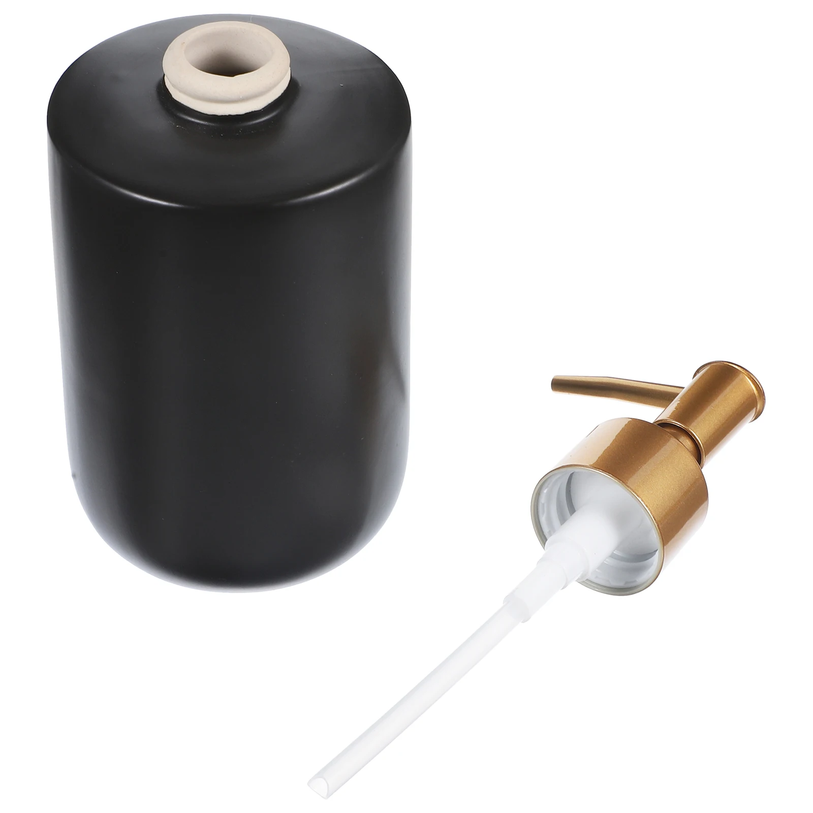

Ceramic Liquid Hand Soap Dispenser Pump Bottle Refillable for Bathroom Kitchen Shampoo Lotion Conditioner Household Use