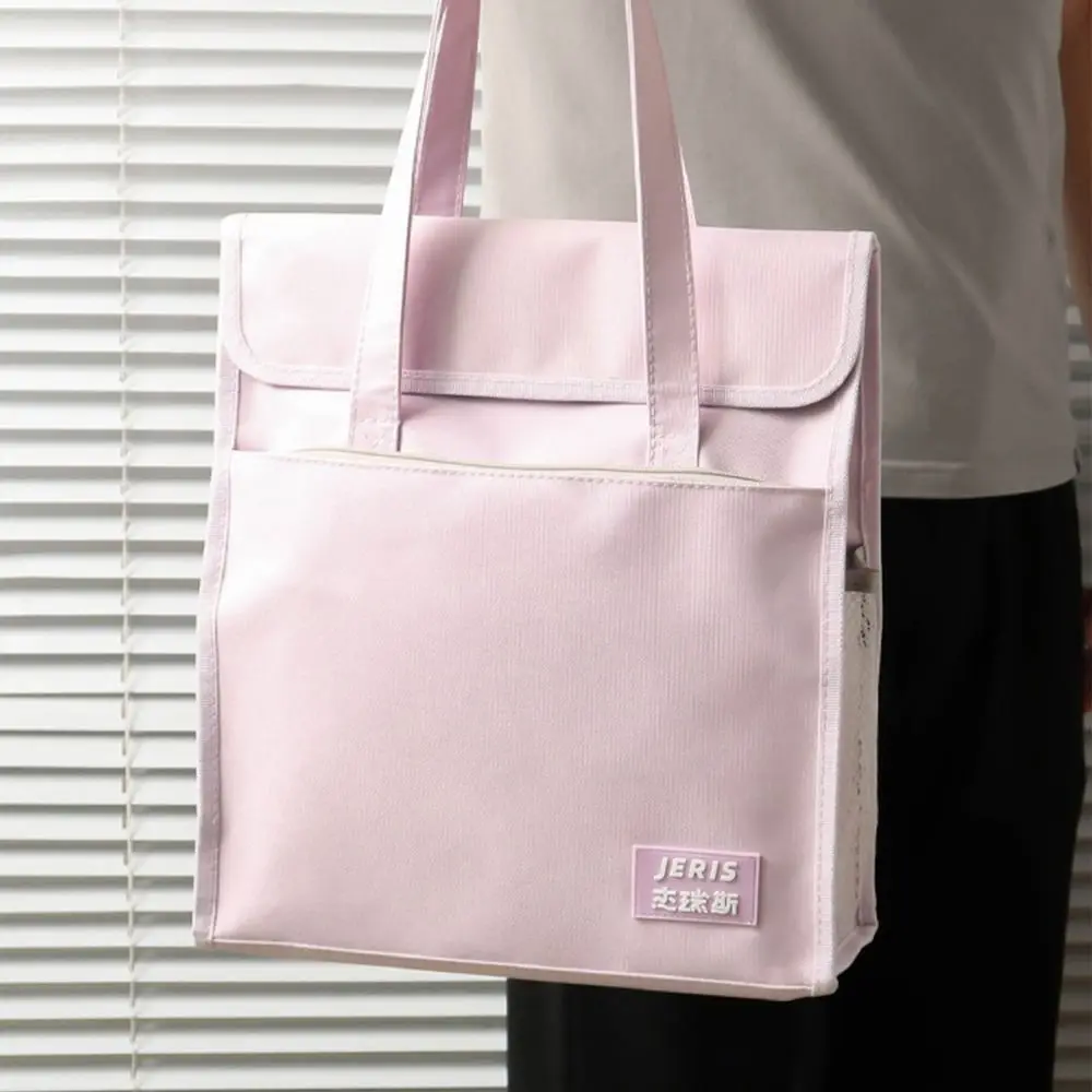 File Organizer Student Tutorial Bags A4 File Folders Storage Bag Leisure Handbag Large Capacity Oxford Cloth School-bags