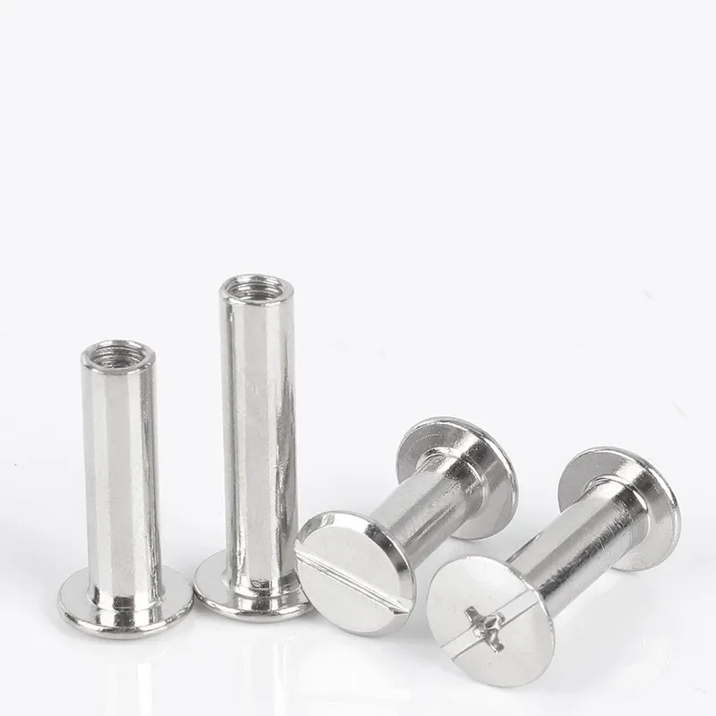 M5 304 Stainless Steel Leather Bag Belt Photo Scrapbook Album Book Post Binding Screw Chicago Screw Nail Rivet Bolt