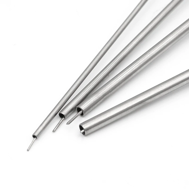 1pc Dental Aspirator 2/3mm/4mm/5mm Stainless Steel Suction Tube Ferguson Frazier Implant Surgical Tool Oral Weak Straw Tubes